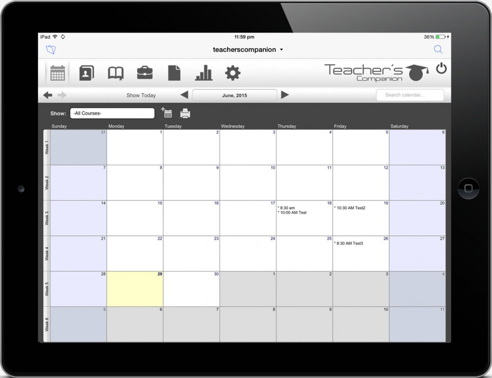 lesson plans calendar